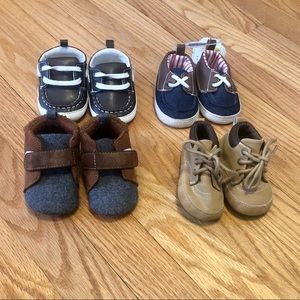 Baby boys crib shoe bundle